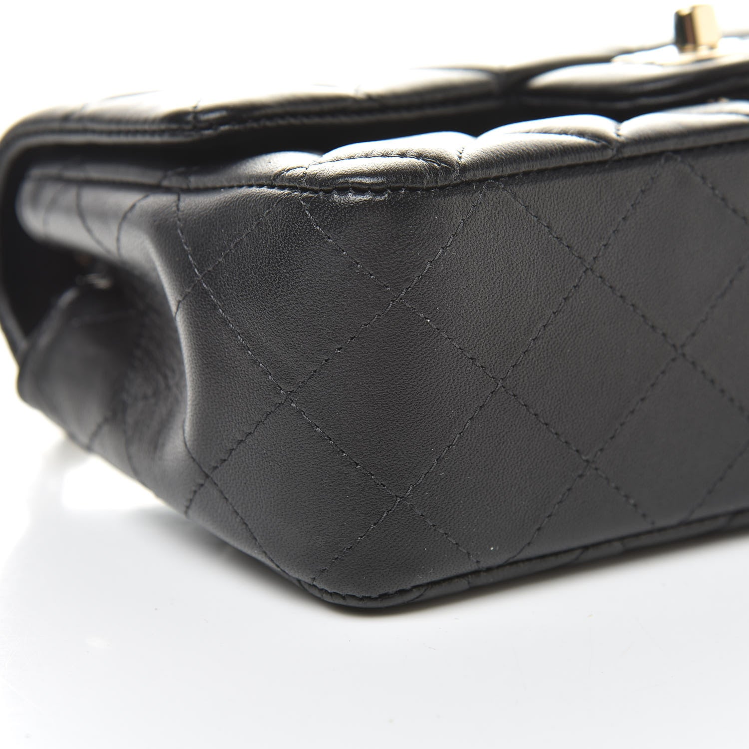 Chanel Lambskin Quilted Mini Rectangular Flap Black 9 of 12
