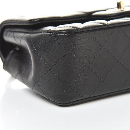 Chanel Lambskin Quilted Mini Rectangular Flap Black 9 of 12