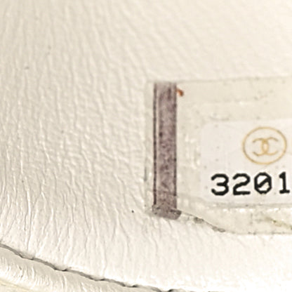 Chanel Caviar Quilted Small Vanity Case With Chain White 7 of 12