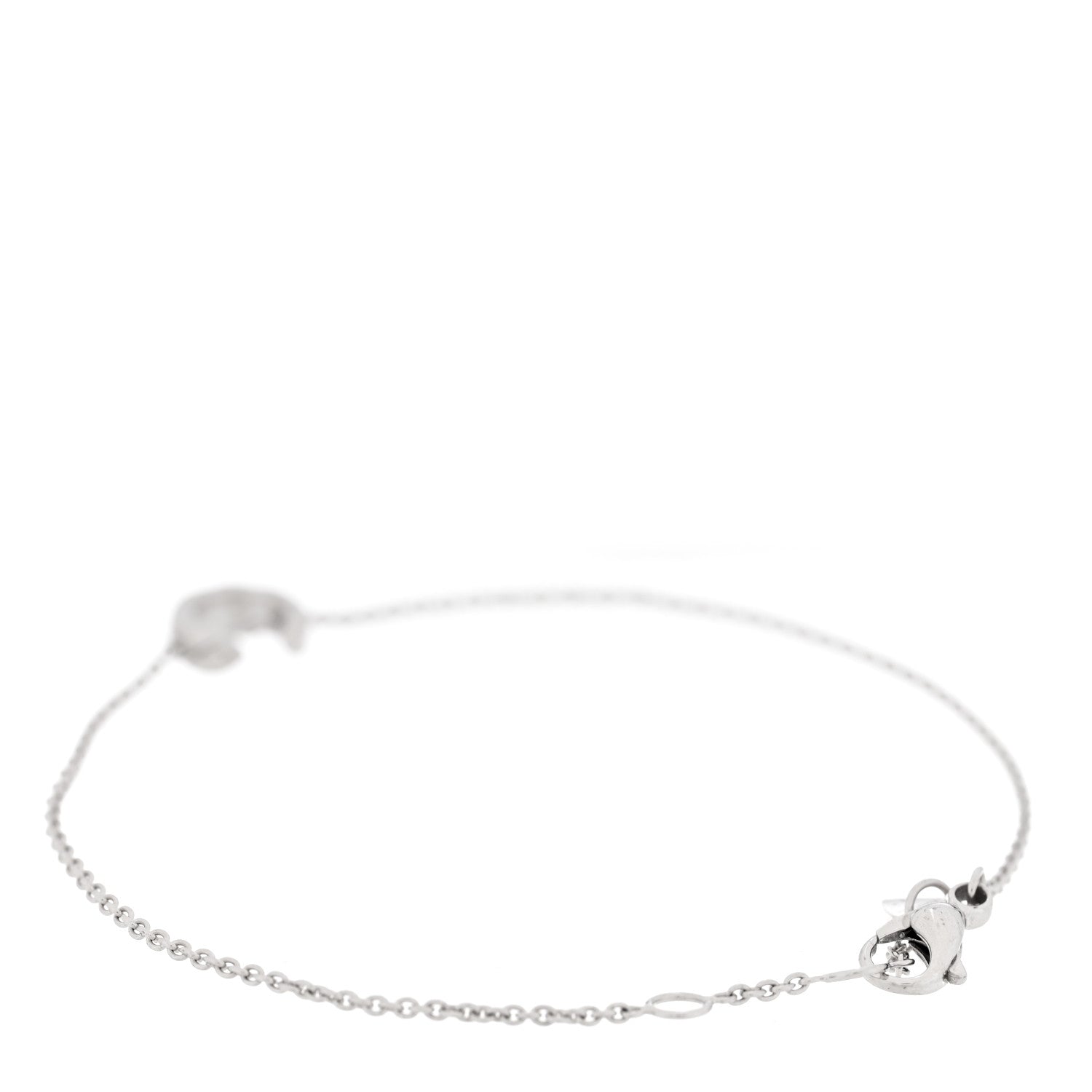 Chanel 18K White Gold Coco Crush Station Bracelet 2 of 4