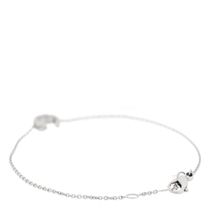 Chanel 18K White Gold Coco Crush Station Bracelet 2 of 4