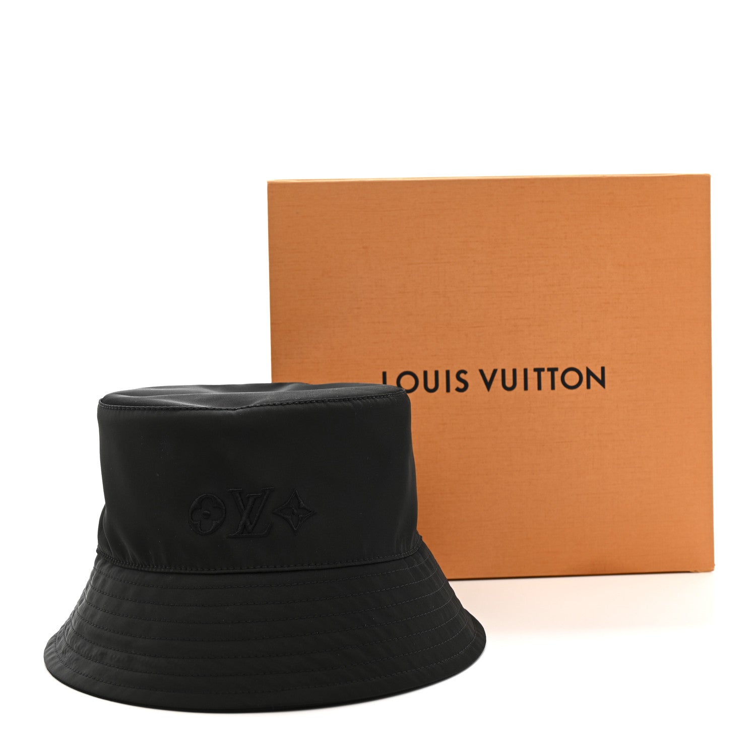 Louis Vuitton Nylon Reverse LV Move Bucket Hat S Black 1808300