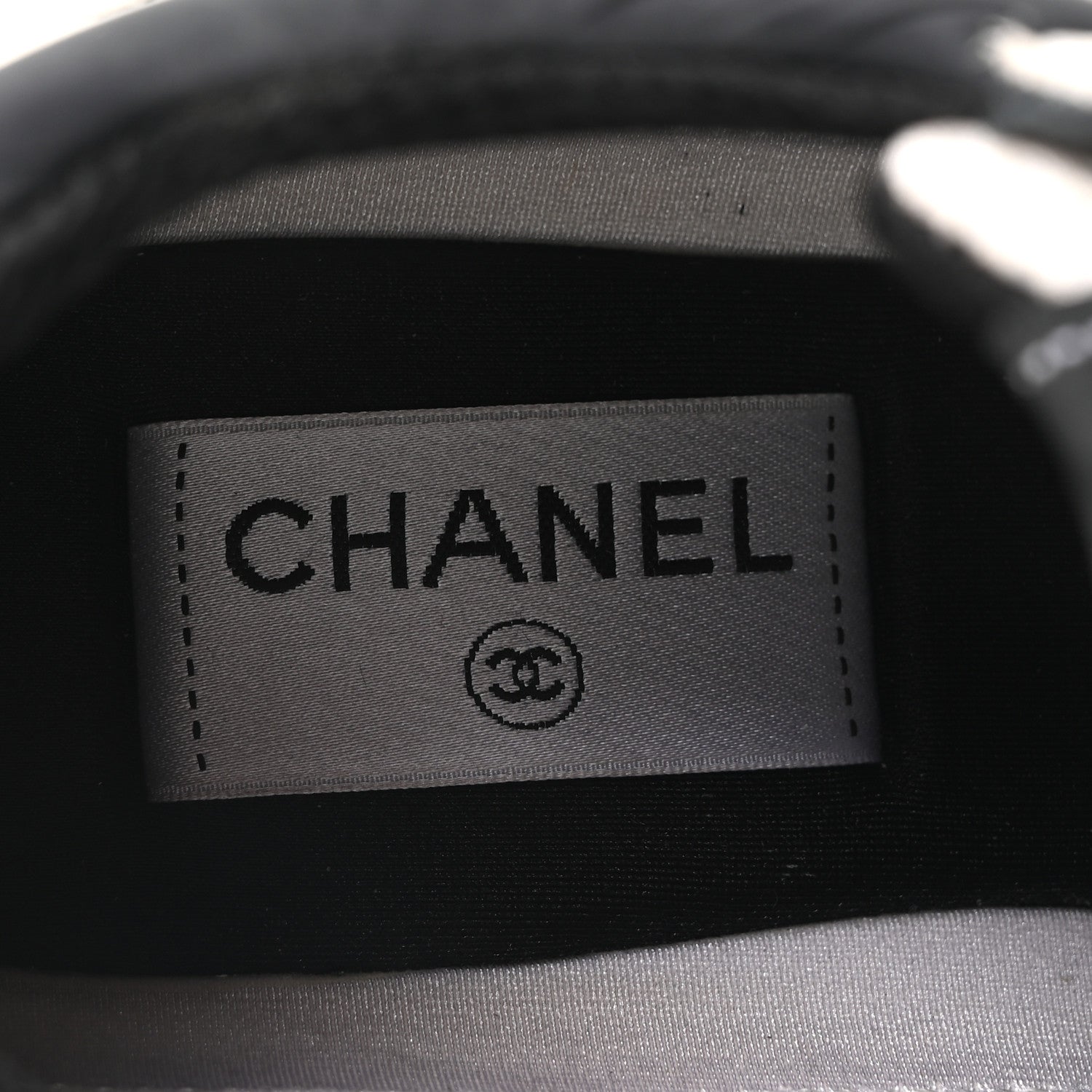 Chanel Mesh Suede Grained Calfskin Womens CC Sneakers 39 White Black 8 of 10