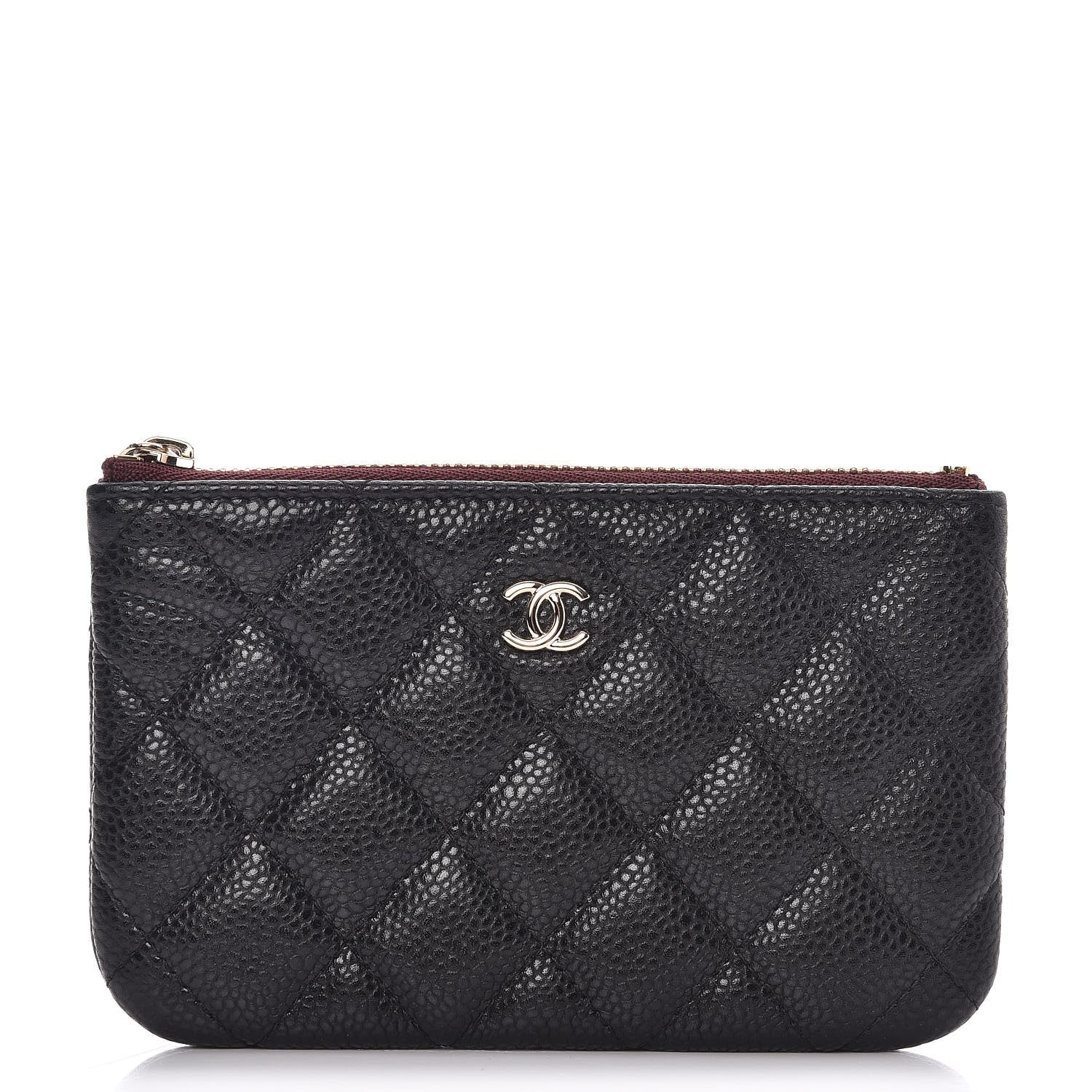 Chanel Caviar Quilted Small Cosmetic Case Black 1 of 8