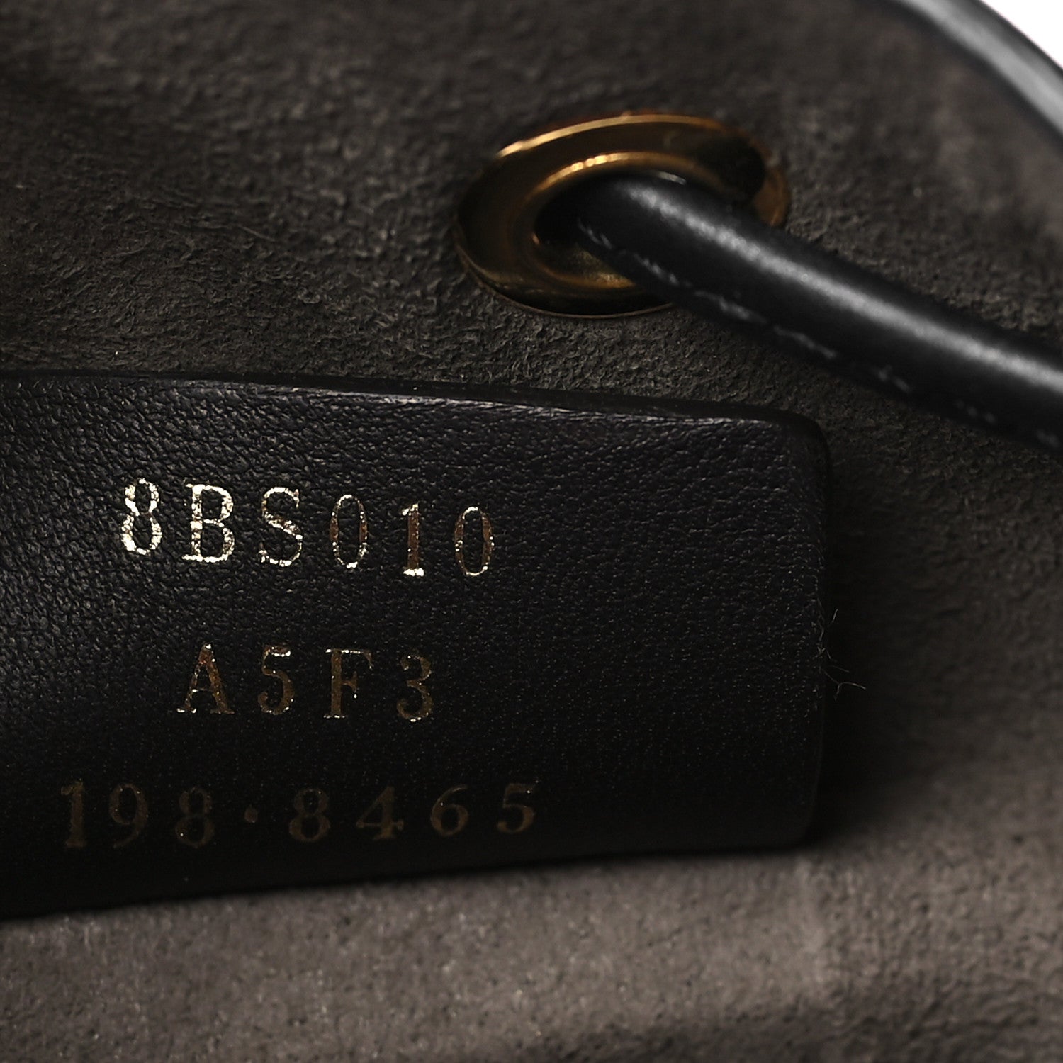 Fendi Vitello Century F is Fendi Eyebrow Monster Eyes Embossed Mini Mon Tresor Bucket Bag Black 6 of 8