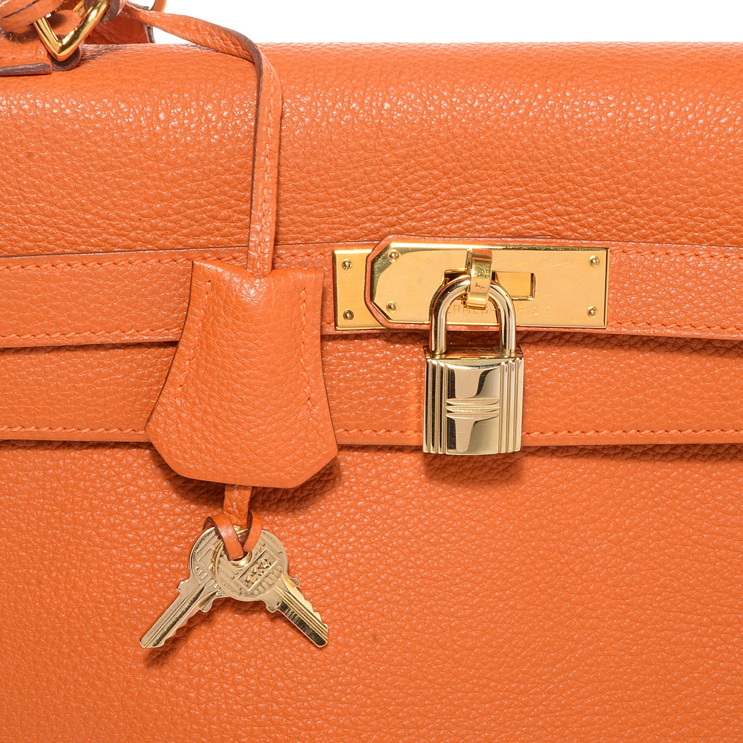 Hermes Togo Kelly Sellier 32 Orange 26 of 27