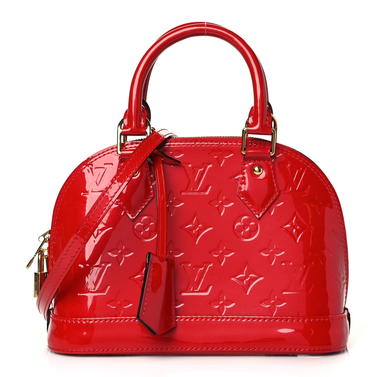 Louis Vuitton Vernis Alma BB Cherry 1 of 10