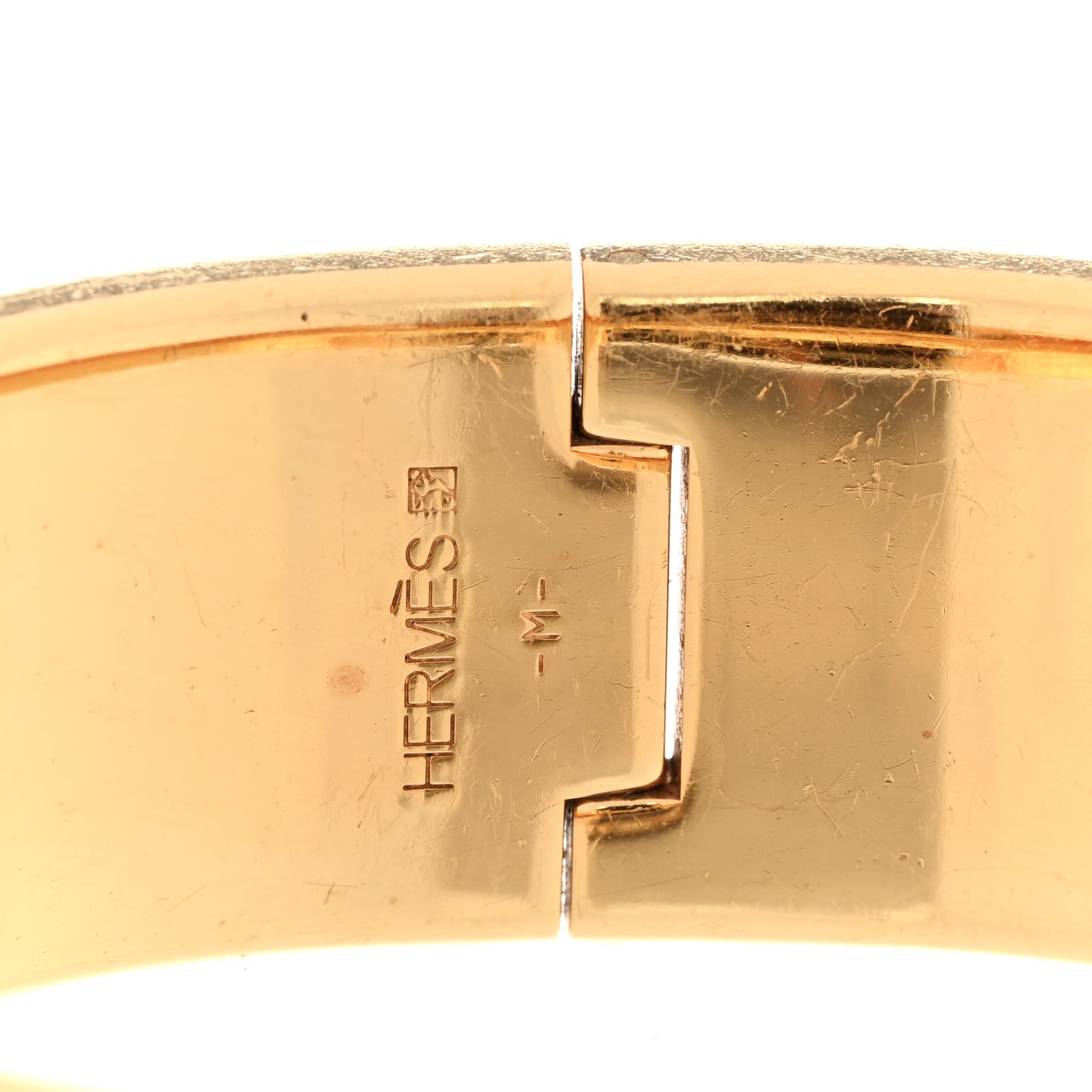 Enamel Wide Clic Clac H Bracelet PM Chocolate