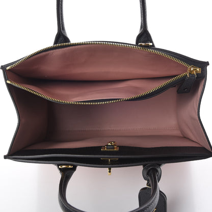 Louis Vuitton Calfskin City Steamer MM Magnolia Black 7 of 8
