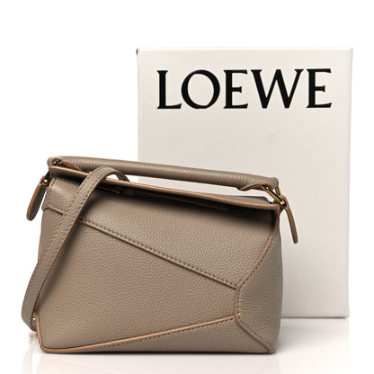 Loewe Soft Grained Calfskin Mini Puzzle Edge Bag Sand 10 of 10