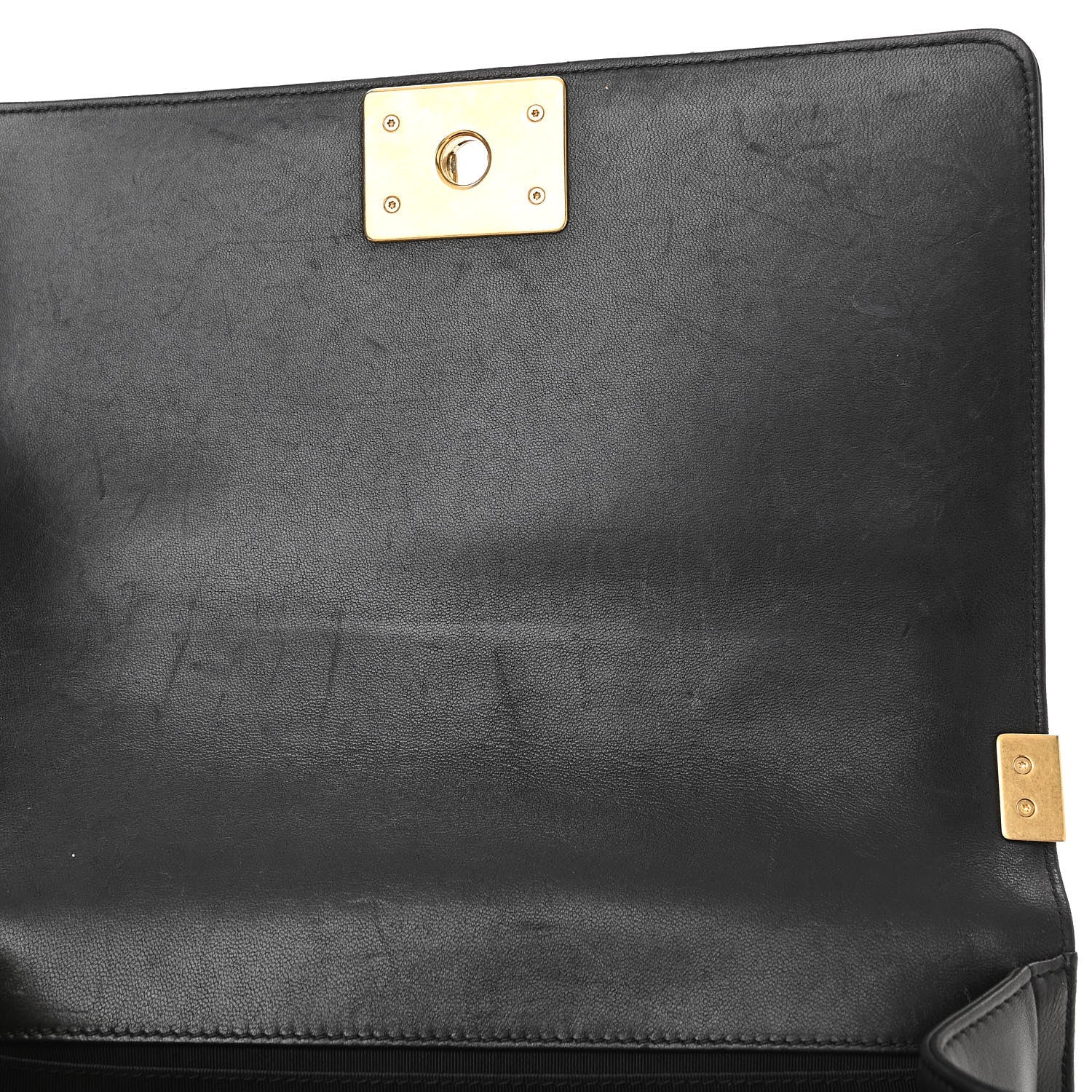 Chanel Lambskin Quilted Medium Boy Flap Black 13 of 13