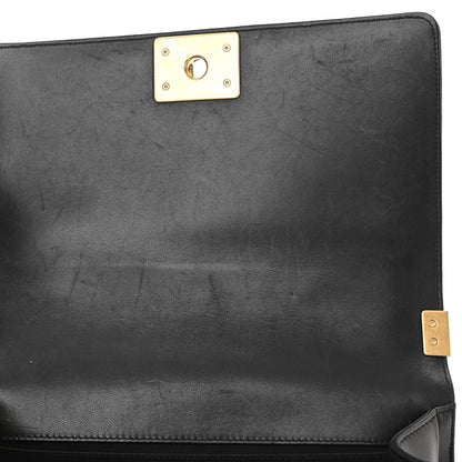 Chanel Lambskin Quilted Medium Boy Flap Black 13 of 13