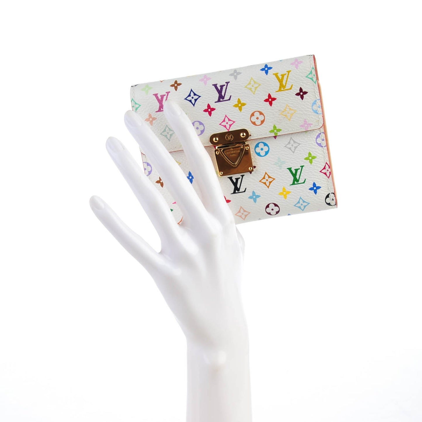 Monogram Multicolor Koala Wallet White