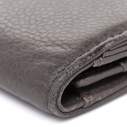 Chanel Caviar Timeless CC Large Gusset Flap Wallet Dark Grey 11 of 13