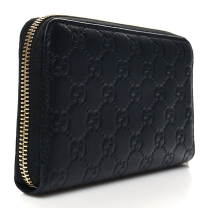 Gucci Guccissima Vitello Tender Zip Around Wallet Black 3 of 9