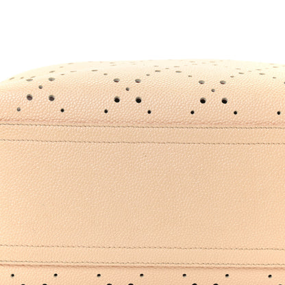 Chanel Perforated Grained Calfskin Small Shopping Tote Light Coral 26 of 29
