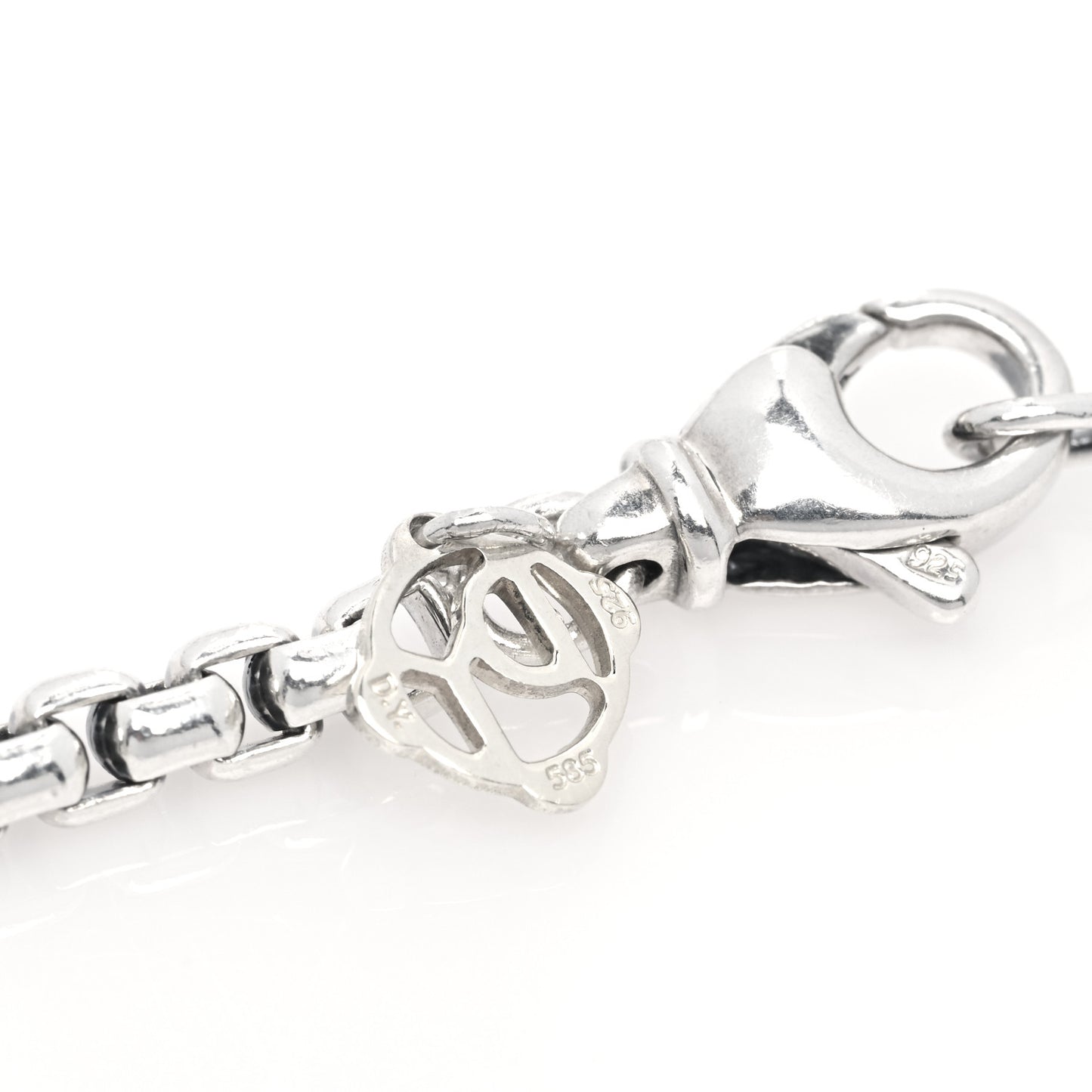 Sterling Silver 14K Yellow Gold 3.6mm Medium Box Chain Necklace 72"