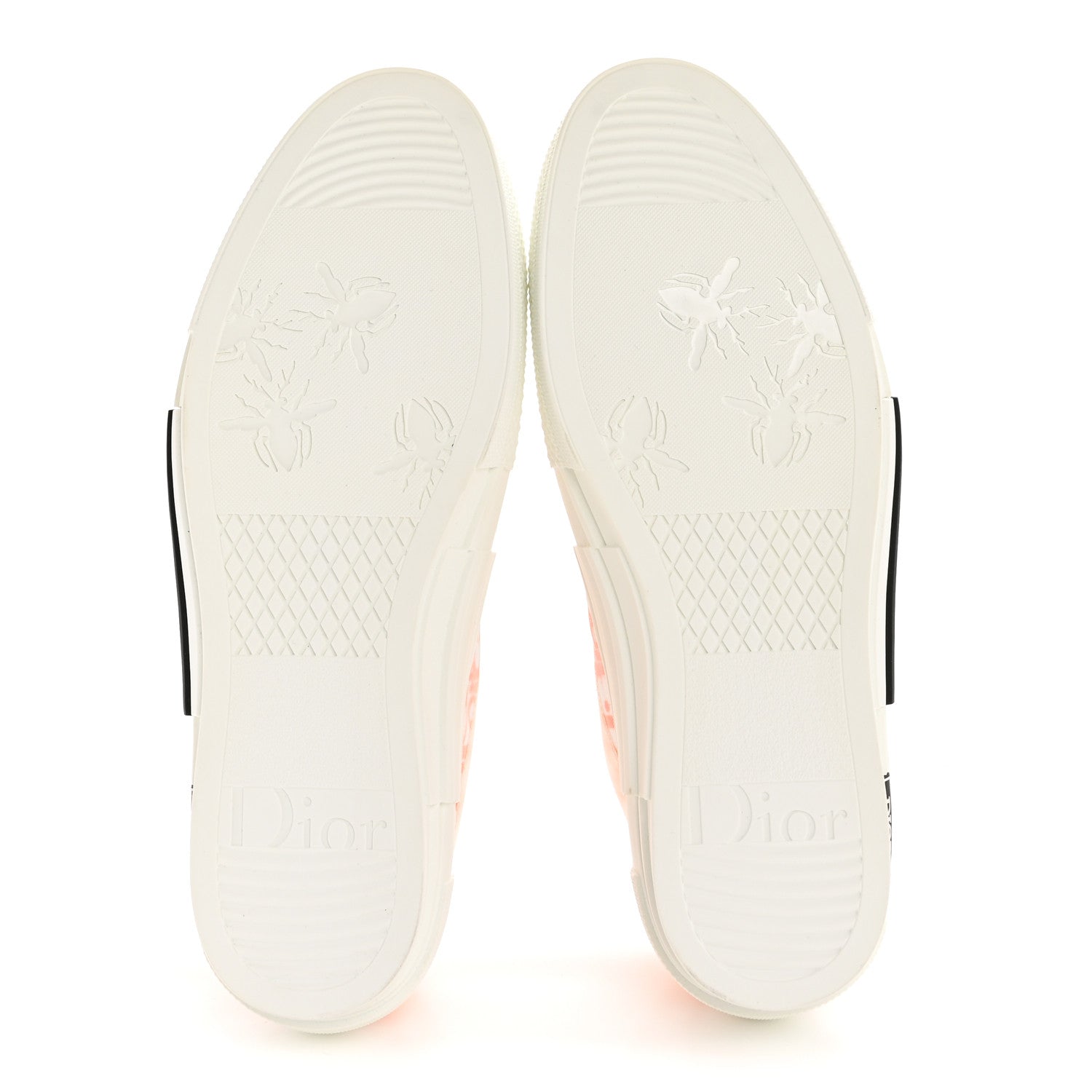 Christian Dior Technical Canvas Oblique Mens B23 Low Top Sneakers 46 White Orange 6 of 8