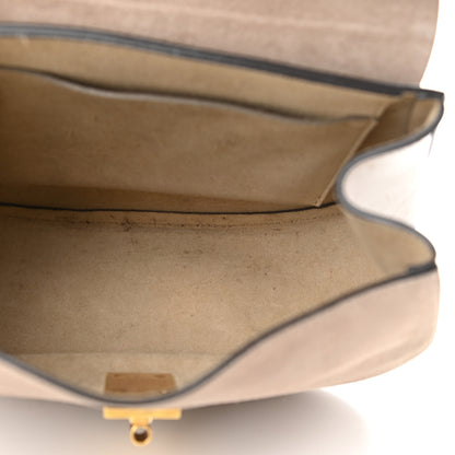 Chloe Suede Smooth Calfskin Mini Drew Shoulder Bag Motty Grey 5 of 9
