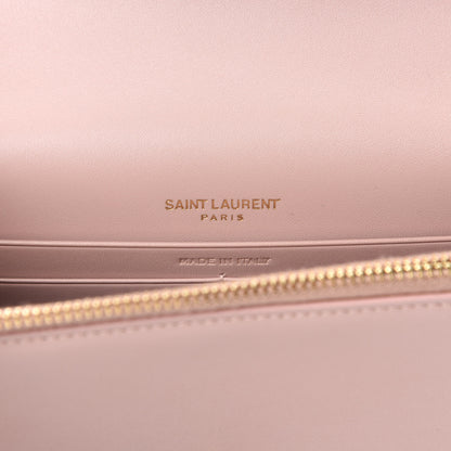 Saint Laurent Smooth Calfskin Classic Monogram Kate Tassel Chain Wallet Pale Pink 8 of 10