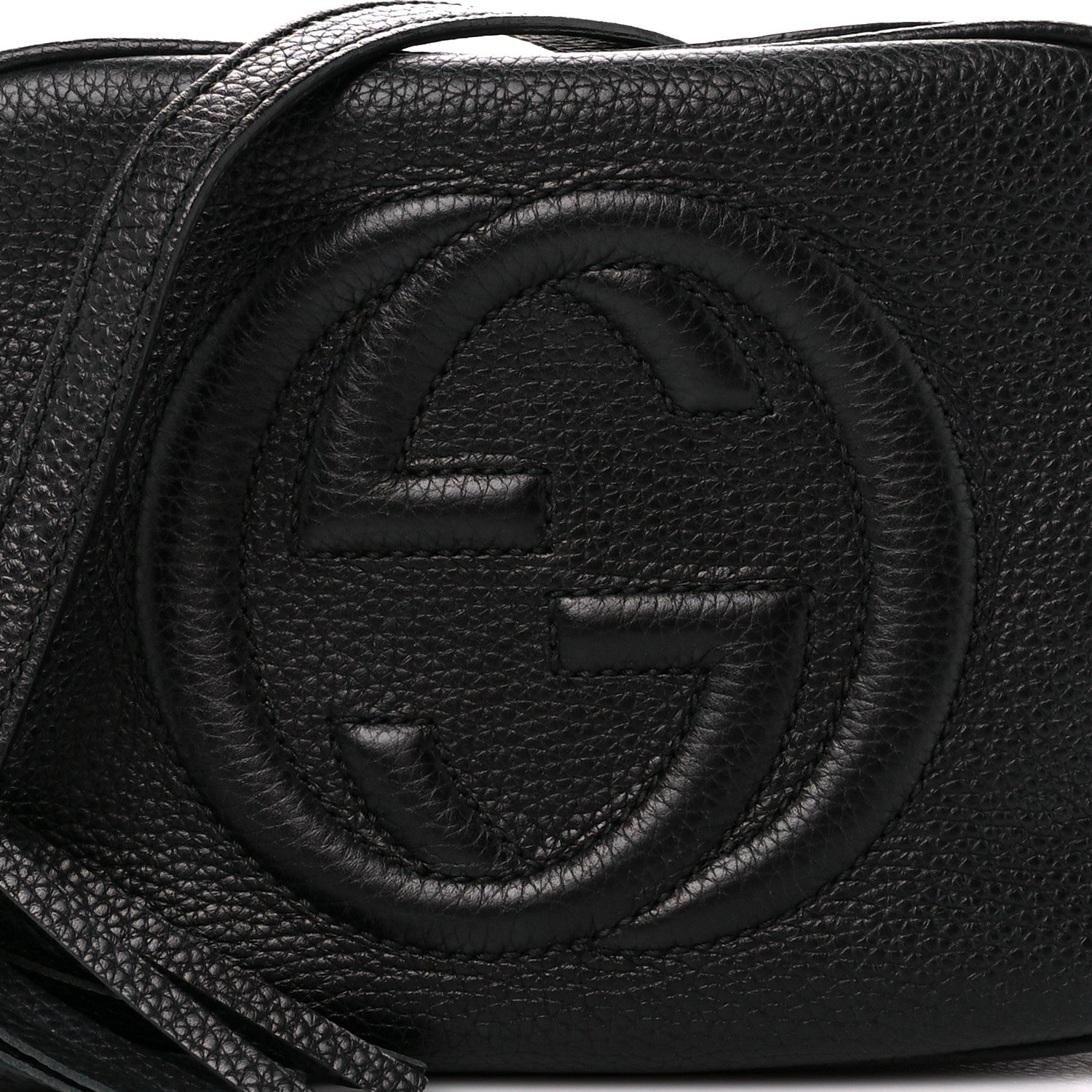 Gucci Pebbled Calfskin Small Soho Disco Bag Black 9 of 15