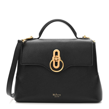 Mulberry Small Classic Grain Calfskin Mini Seaton Black 1 of 9