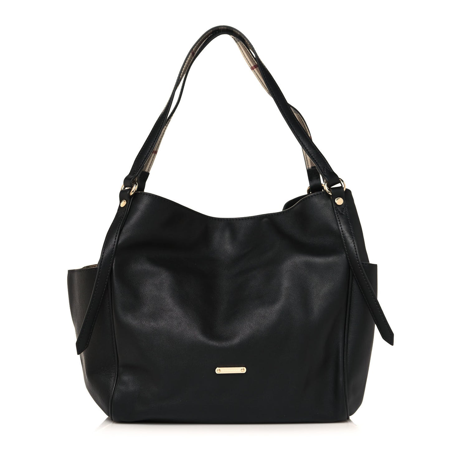 Calfskin Small Canterbury Tote Black