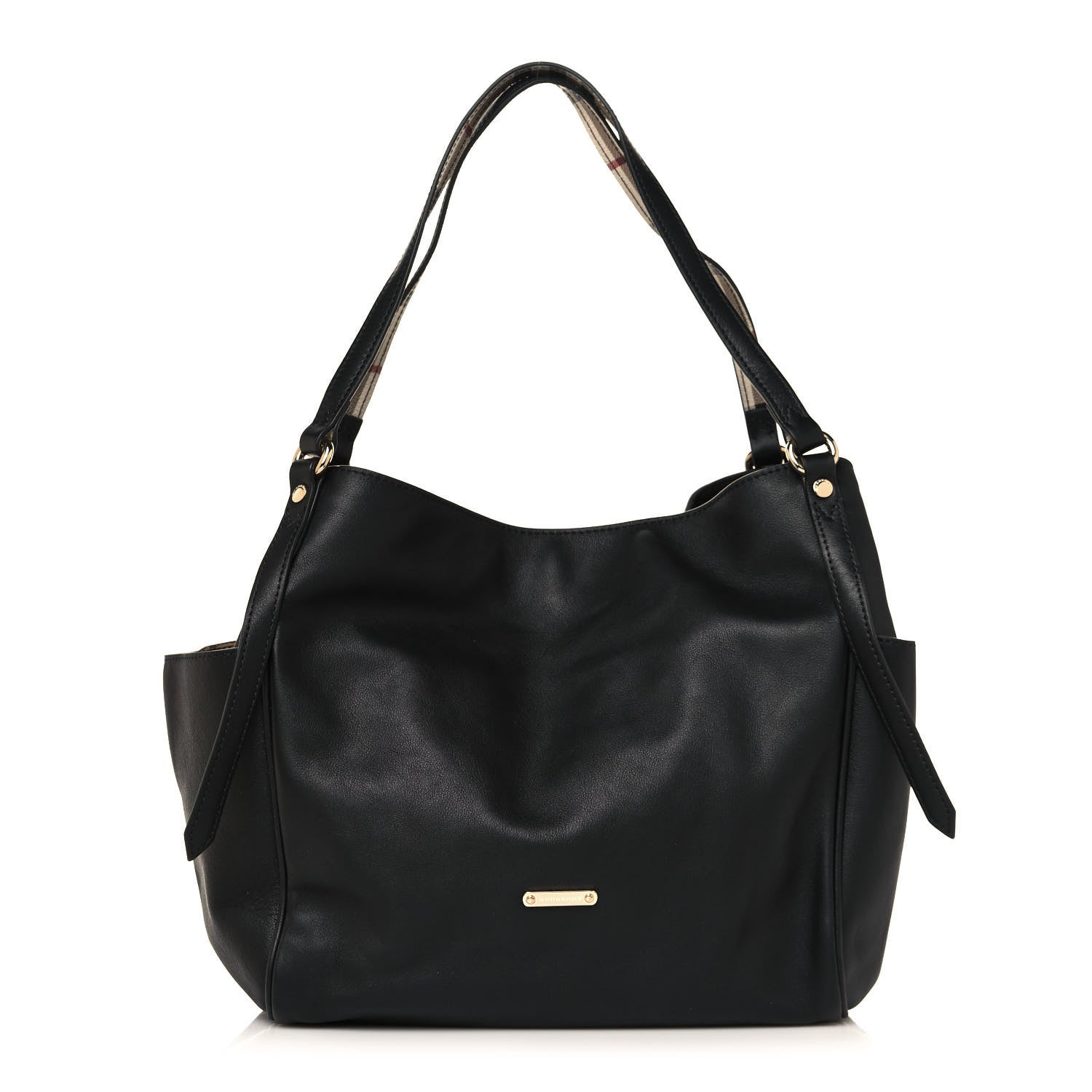 Burberry Calfskin Small Canterbury Tote Black 1 of 13