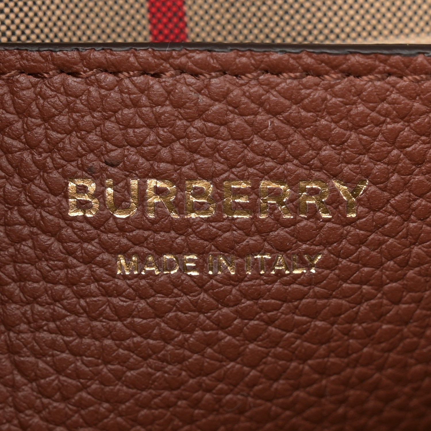 Burberry Calfskin Vintage Check Note Crossbody Bag Tan 6 of 11