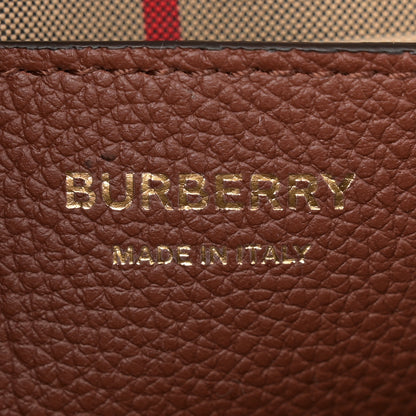 Burberry Calfskin Vintage Check Note Crossbody Bag Tan 6 of 11