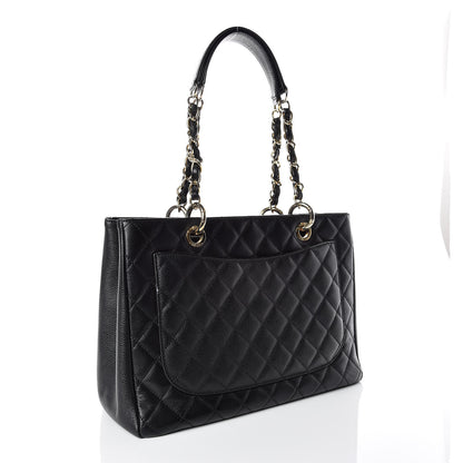 Chanel Caviar Quilted Grand Shopping Tote GST Black 3 of 13