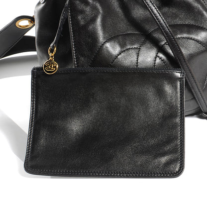 Chanel Lambskin Drawstring Shoulder Bag Dark Brown 5 of 8