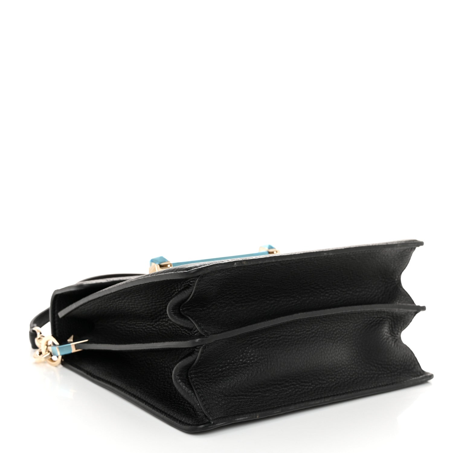 Valentino Garavani Grainy Calfskin Embossed VLTN Uptown Top Handle Bag Black 4 of 10