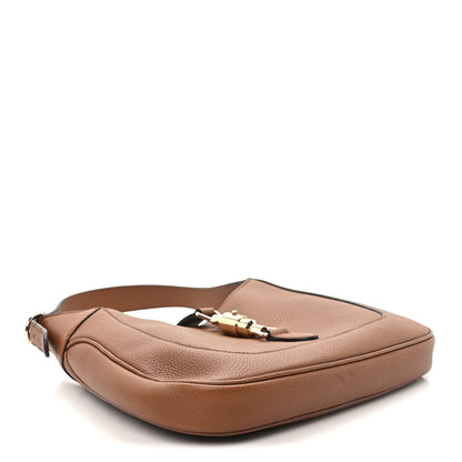 Gucci Grained Calfskin Web Medium Jackie 1961 Hobo Cuir 3 of 9
