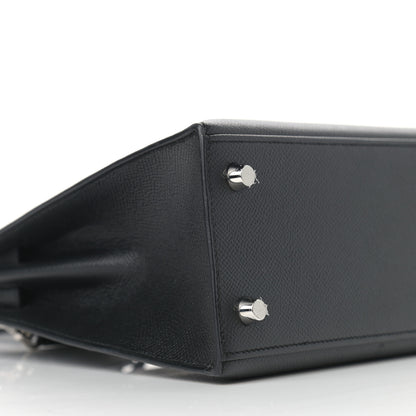 Hermes Epsom Kelly Sellier 25 Black 8 of 10