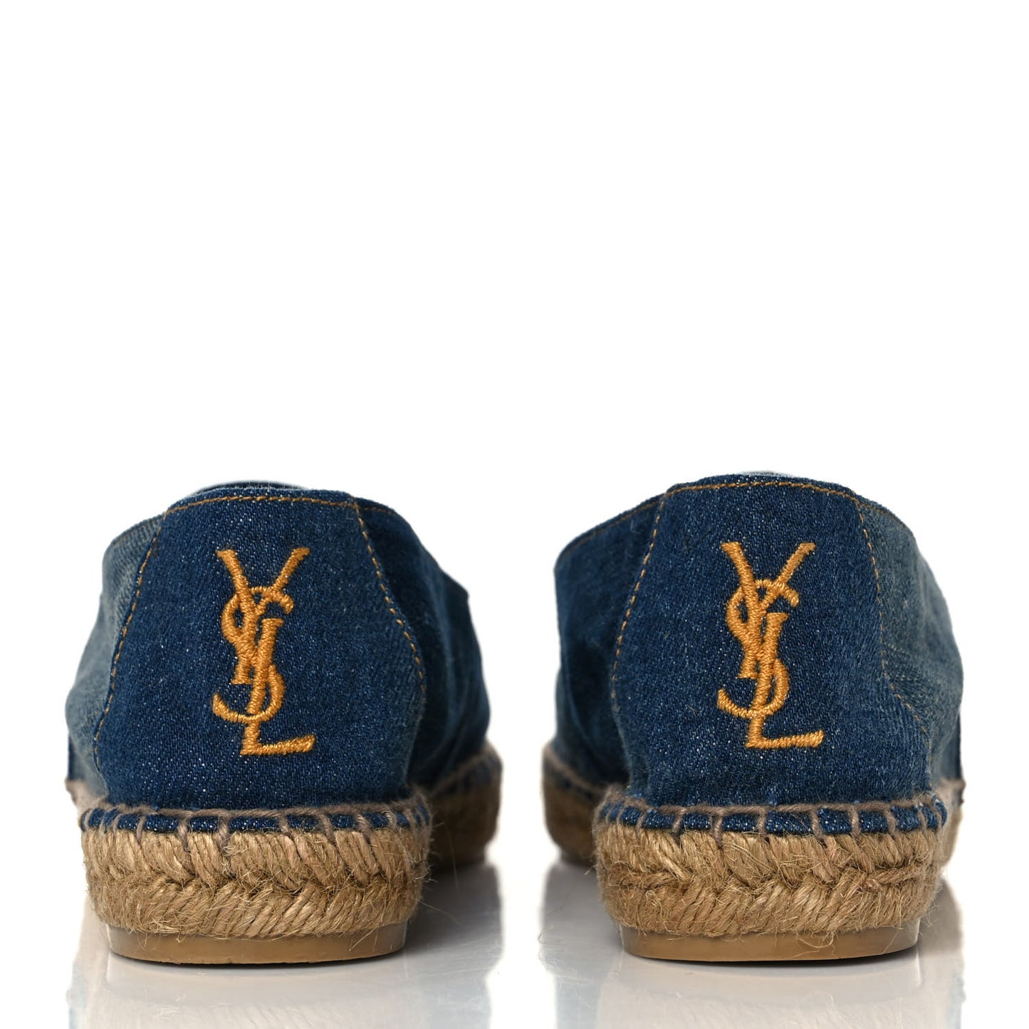 Canvas Nappa Elba Light Logo Embroidered Espadrilles 38.5 Black