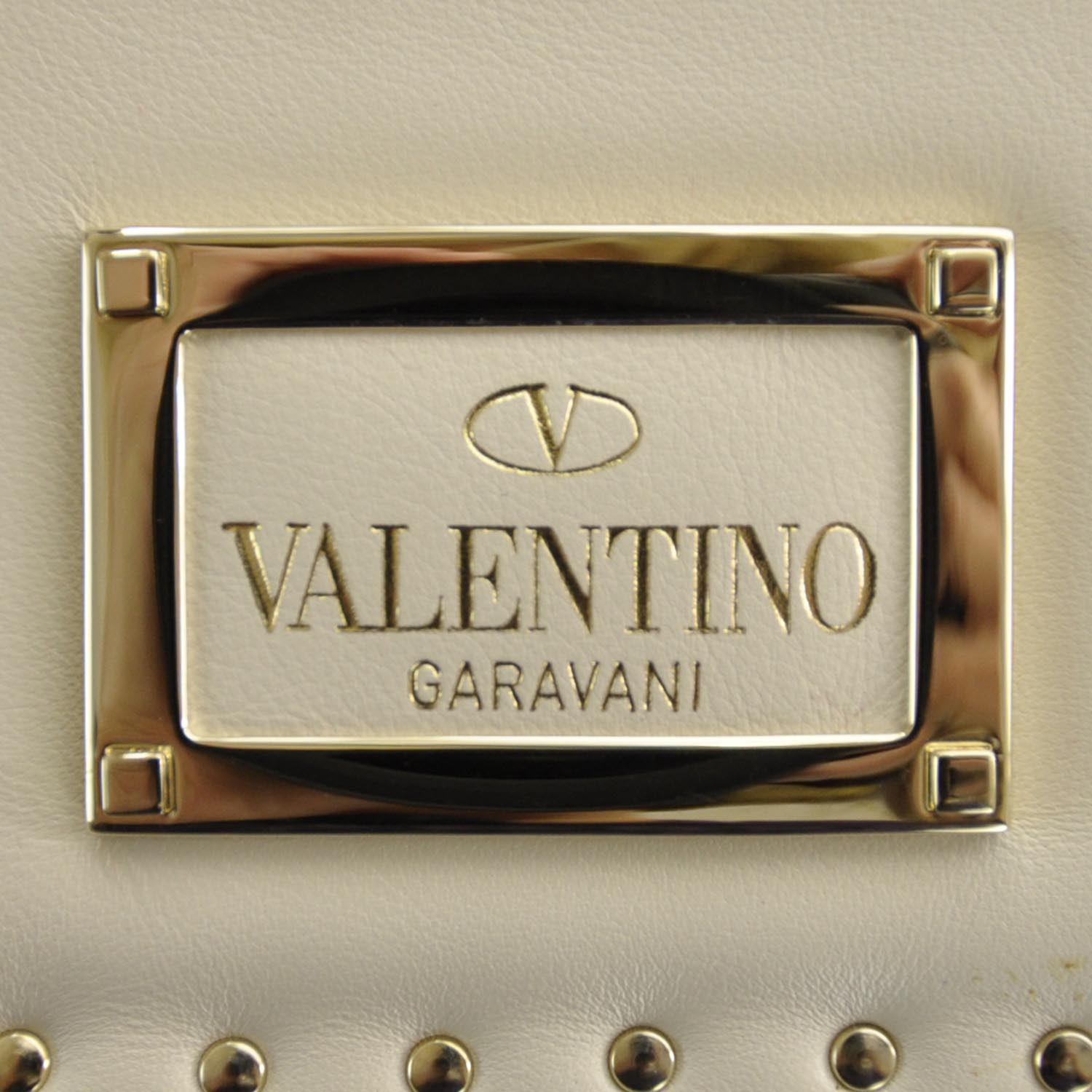 Valentino Garavani Vitello Rockstud Shoulder Satchel 4 of 8