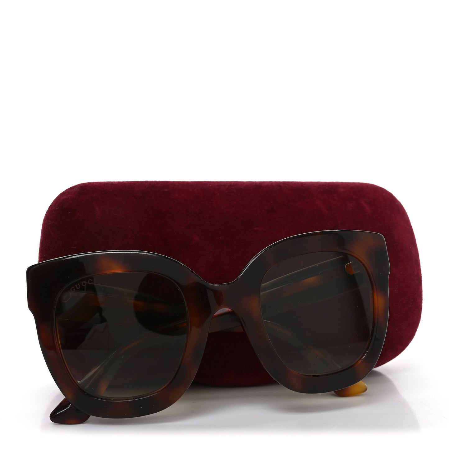 Round Frame Star Sunglasses GG0208S Tortoise
