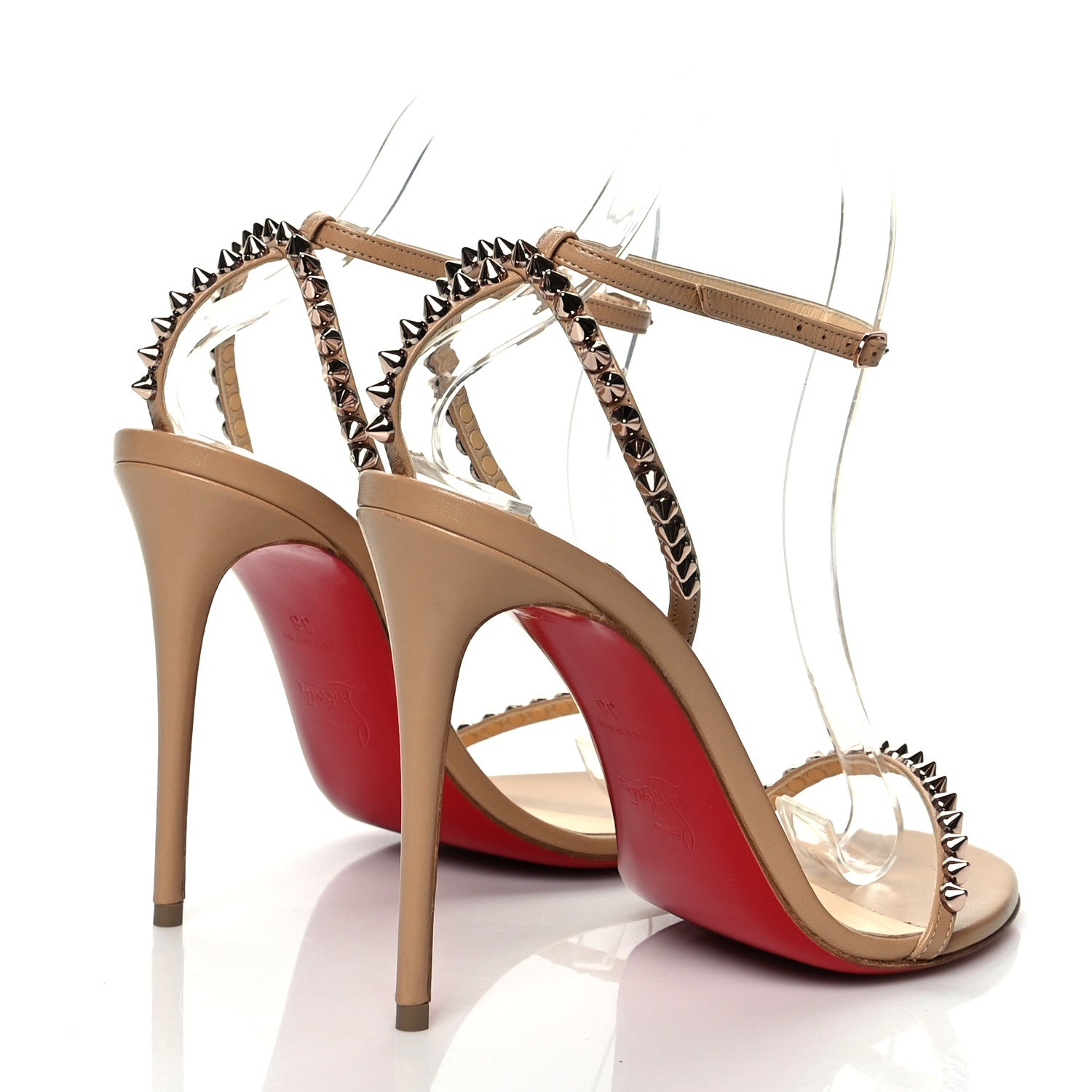 Christian Louboutin Kid So Me 100 Sandals 38 Nude 4 of 7