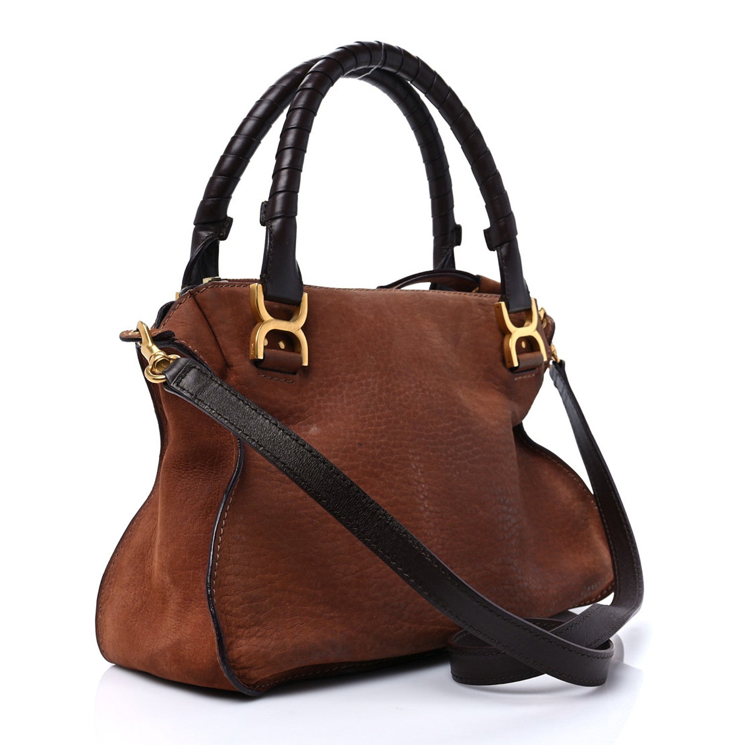Chloe Nubuck Medium Marcie Satchel Oak 2 of 7