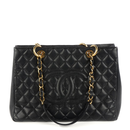 Chanel Caviar Quilted Grand Shopping Tote GST Black 1 of 7