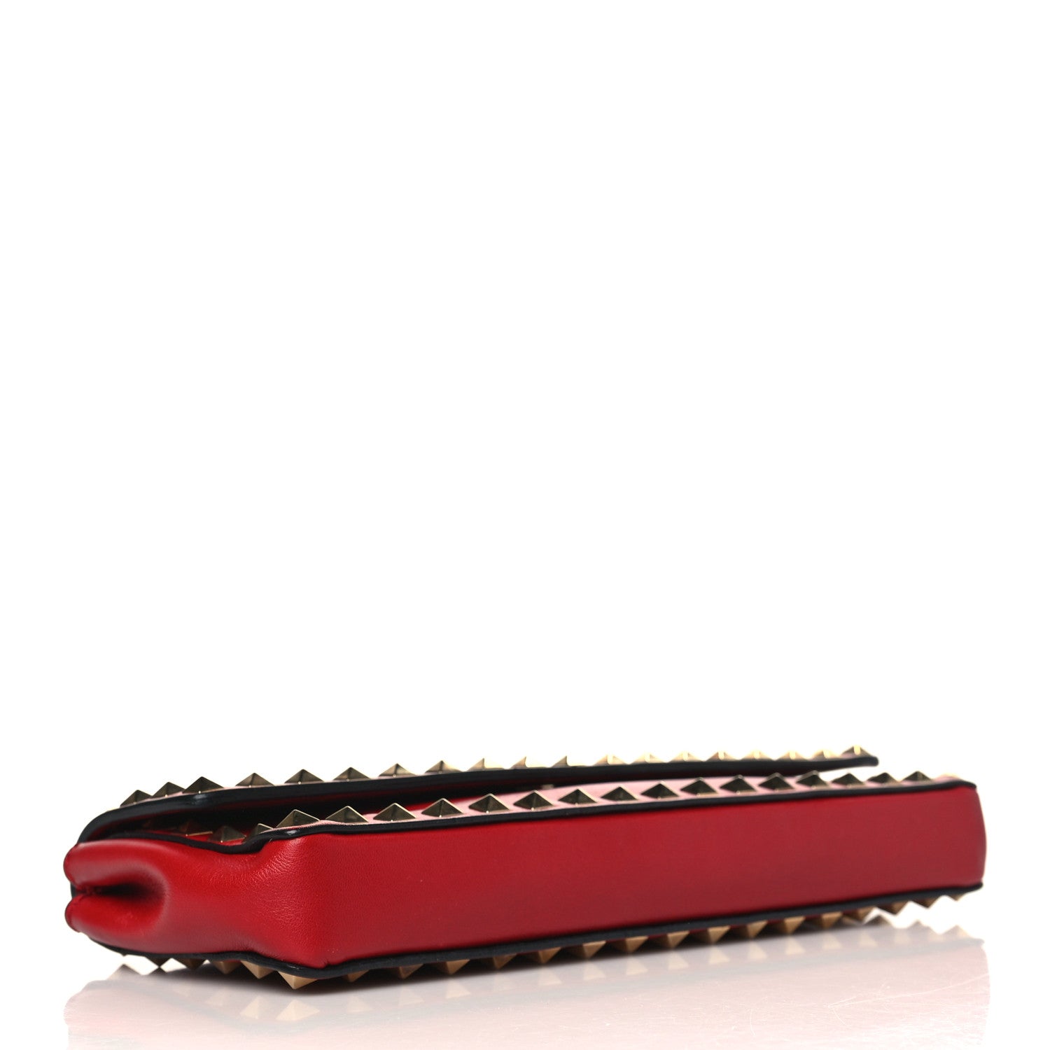 Valentino Garavani Nappa Rockstud Bangle Clutch Red 4 of 10