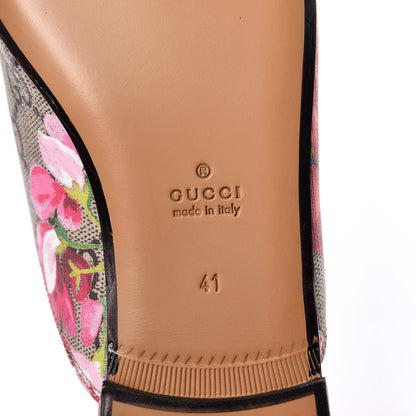 Gucci GG Supreme Monogram Blooms Womens Princetown Slippers 41 Beige Multicolor Dry Rose 6 of 12