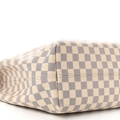 Louis Vuitton Damier Azur Graceful MM Rose Ballerine 8 of 9