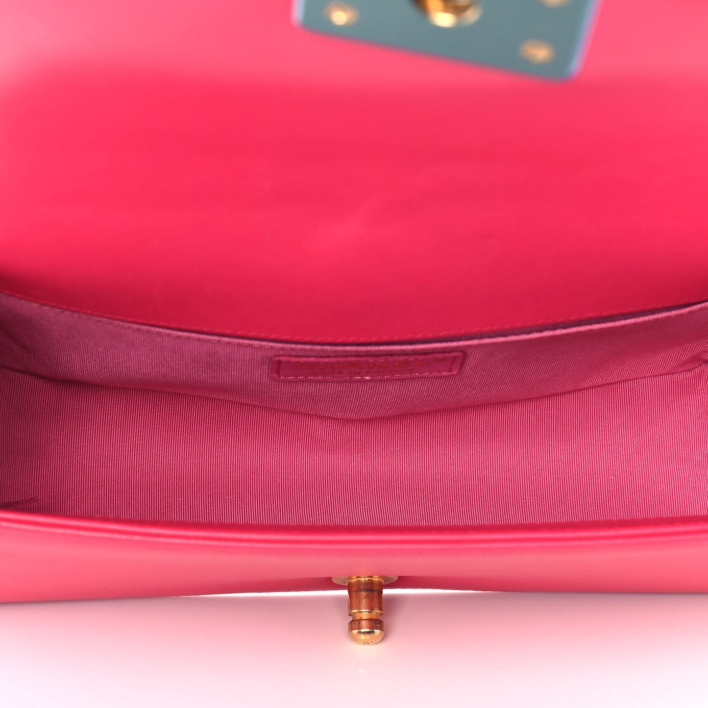 Lambskin Quilted Medium Boy Flap Fuchsia