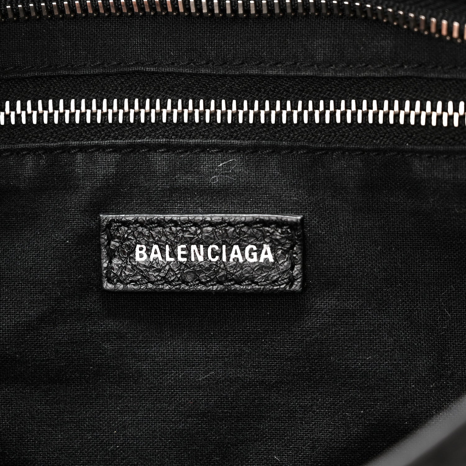 Balenciaga Agneau Classic Hardware S City Logo Strap Black White 7 of 11