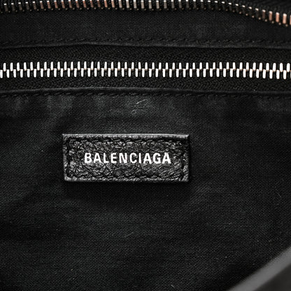 Balenciaga Agneau Classic Hardware S City Logo Strap Black White 7 of 11