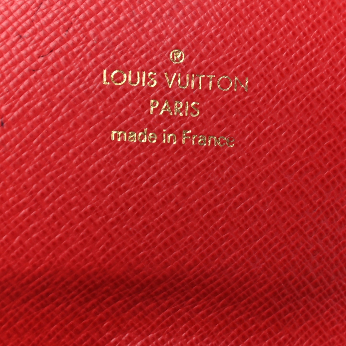 Damier Ebene Josephine Wallet Red