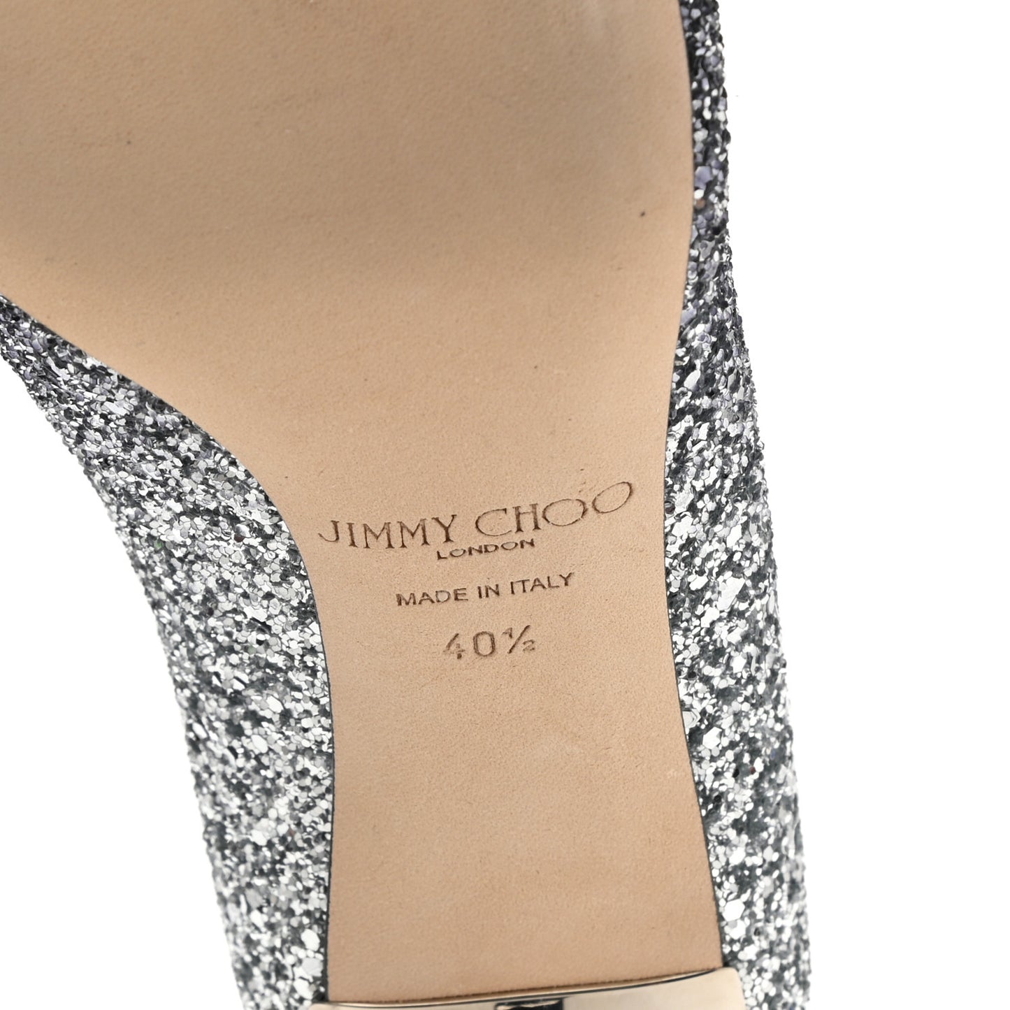 Coarse Glitter Degrade Pointy Toe Romy 100 Pumps 40.5 Navy Silver