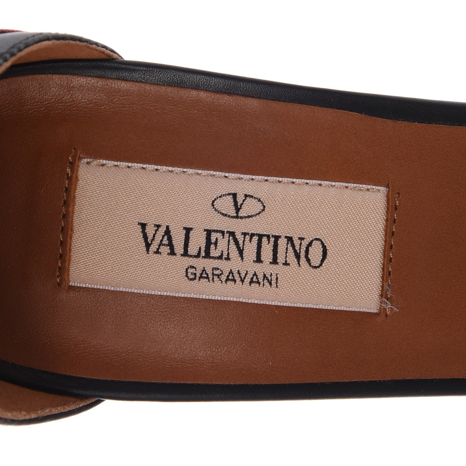 Valentino Garavani Calfskin Carmen Mary Jane 100mm Pumps 37.5 Black Deep Rose 10 of 13